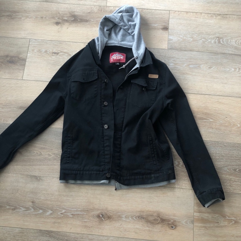 Hybrid Sweatshirt inline, jacket outside